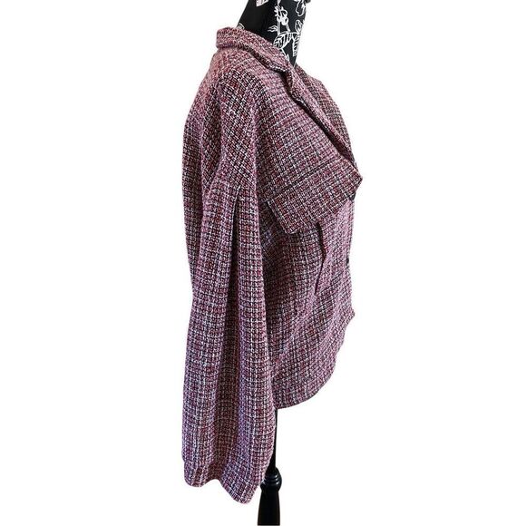 Nwt Forever 21 Tweed Winter Coat Peacoat Jacket Fall - Picture 4 of 13